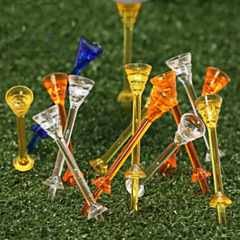 国境を越えて人気のあるゴルフボールteeプラスチックボールピン超細い二重リミットボールシートgolf teeメーカー卸売り
