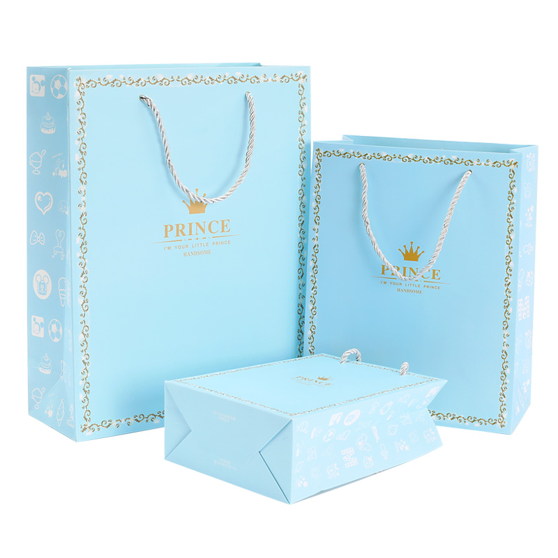 Bolsas de regalo máscaras coreanas personalizadas bolsas de papel personalizadas bolsas de mano ins simple