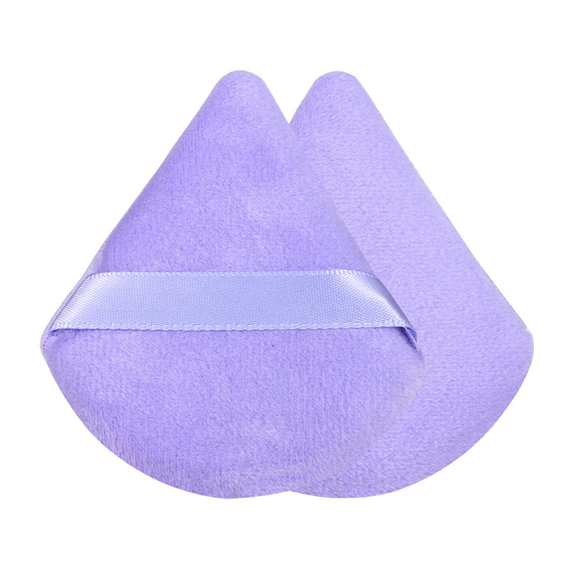 Polvo triangular transfronterizo polvo de maquillaje polvo de maquillaje esponja polvo de aire almohadilla al por mayor floc polvo de maquillaje herramientas de belleza