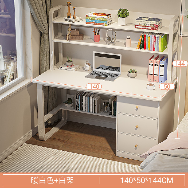 Estantería de cinturón blanco cálido de 140 cm