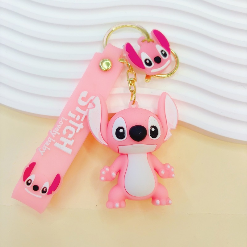 新しいリロとスティッチ PVC キーホルダー漫画スティッチペンダント装飾品かわいい小さなギフト卸売|undefined