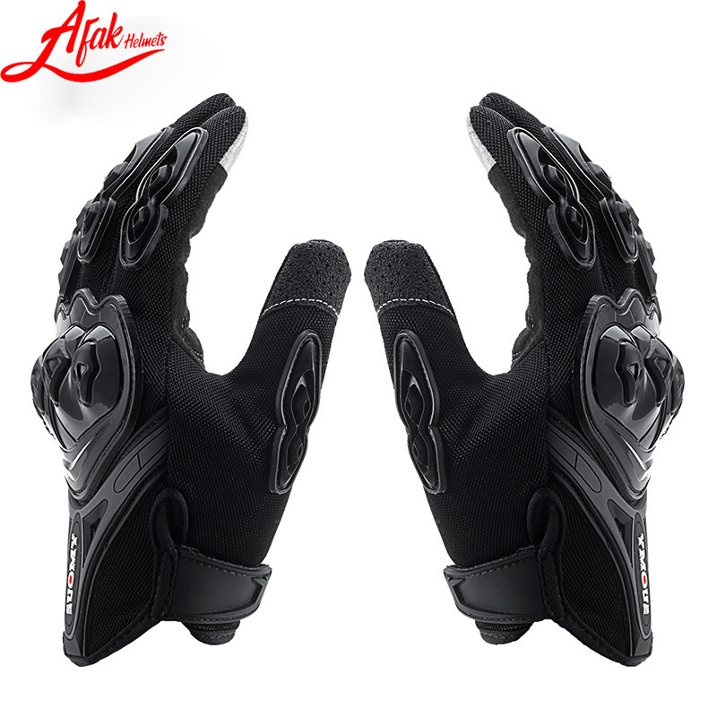 AFAK motocicleta dedo completo guantes de verano pantalla táctil cuatro estaciones montar motocicleta Knight guantes todoterreno resistentes a la caída hombres