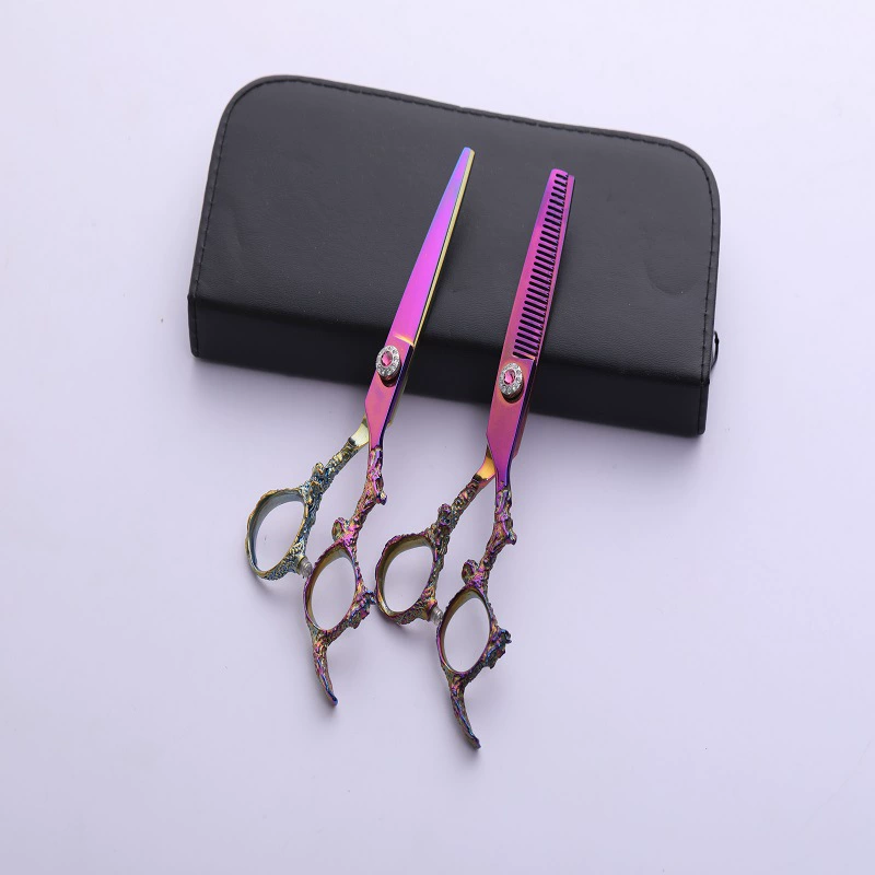 Полный набор парикмахерских ножниц, косметических и парикмахерских ножниц, инструментов для стрижки волос, ножниц с 6inch зубцами для прореживания волос, объем для удаления волос 25.