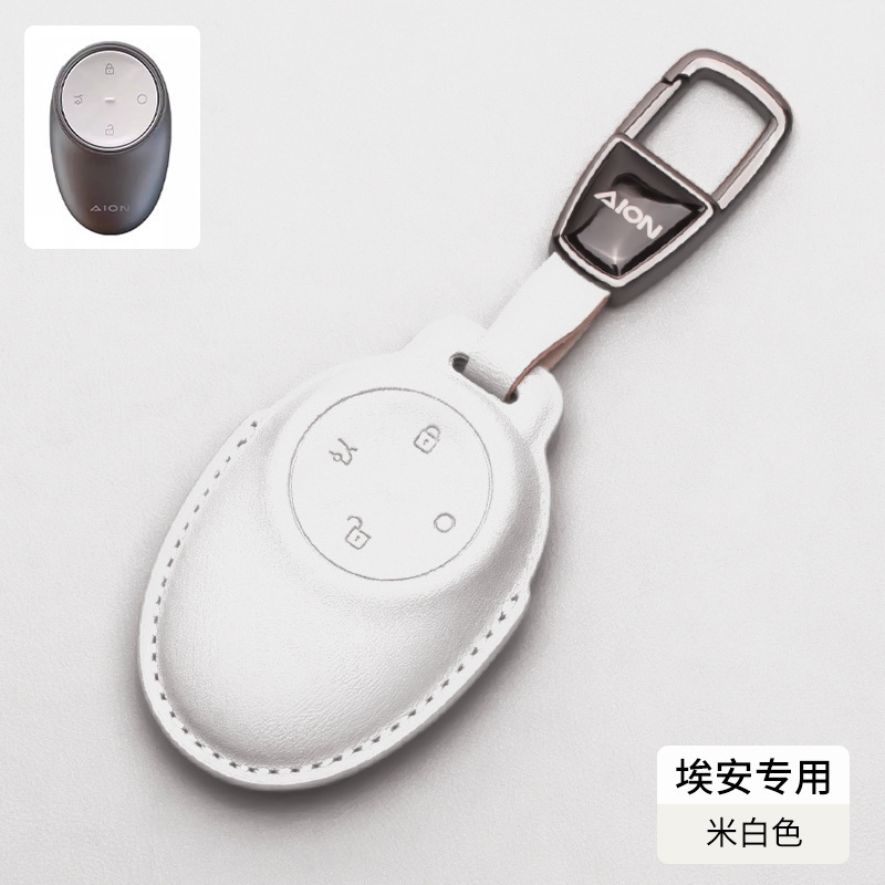 아이안 티라노사우루스 렉스#A형 사각버클-가죽키커버 [오프화이트]