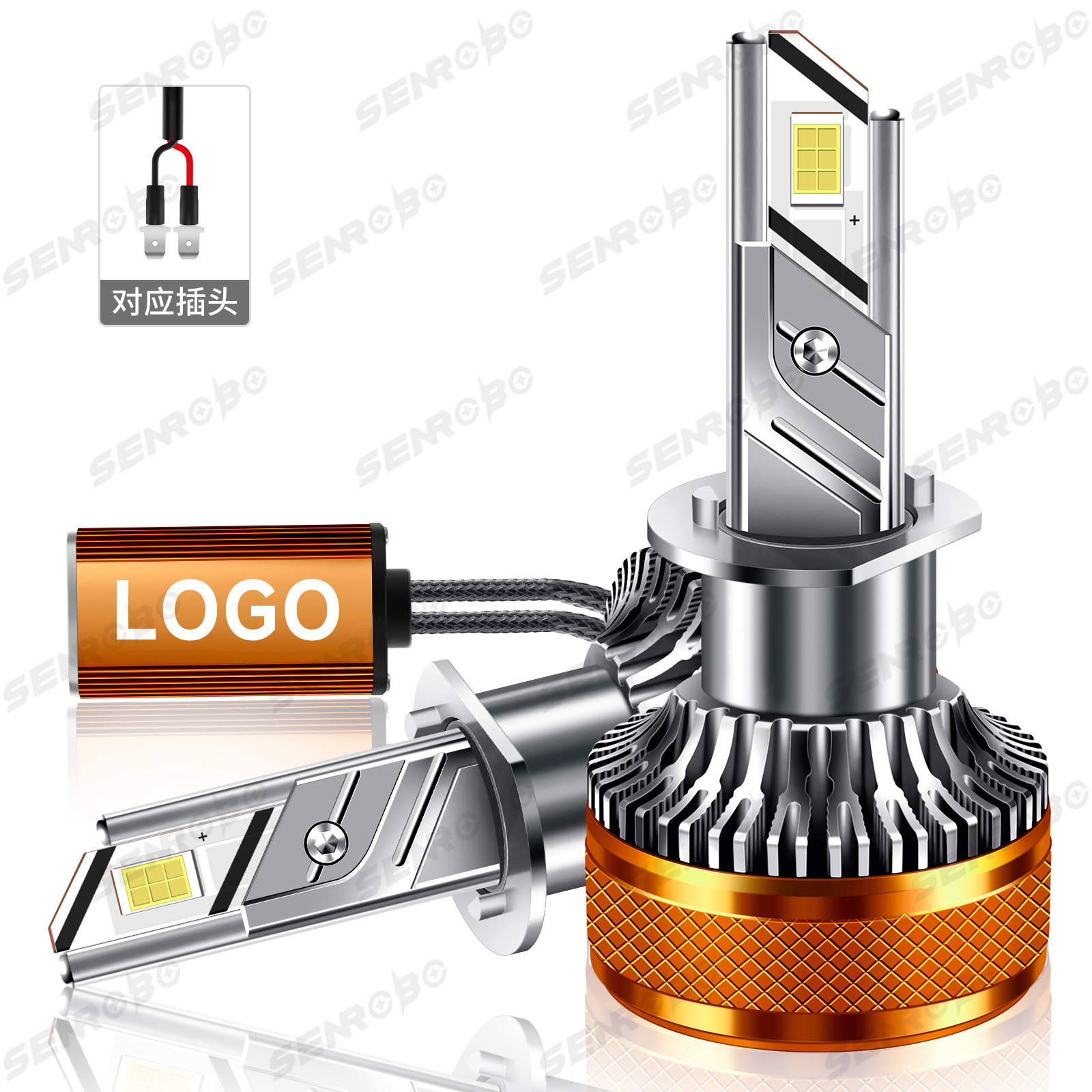 Transfronterizos dedicados a los faros super brillantes para automóviles, bombillas de luz alta H4 H7H1 9005