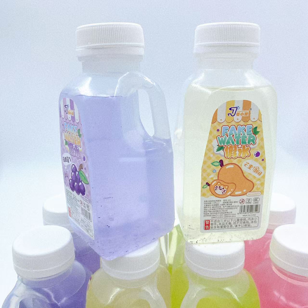 Barro espumoso falso cemento botella de color descomprimida diy mano no mancha barro de color para llevar frutas en barril agua falsa 2 yuanes