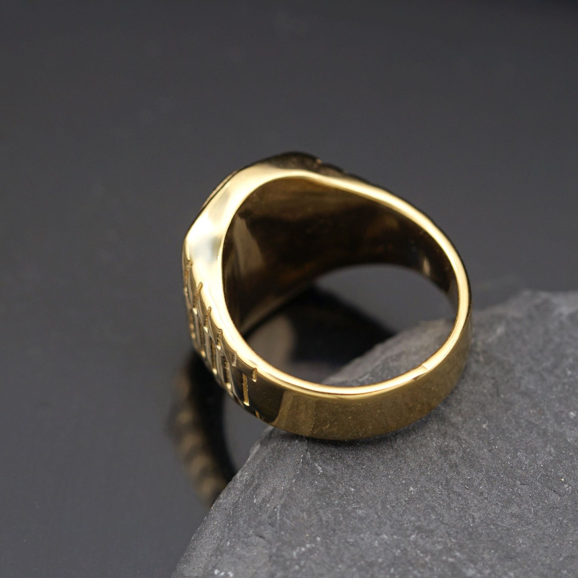 21g Weight Rings Classification Casual Simple Style 316 Stainless Steel  Human Men Band Rings