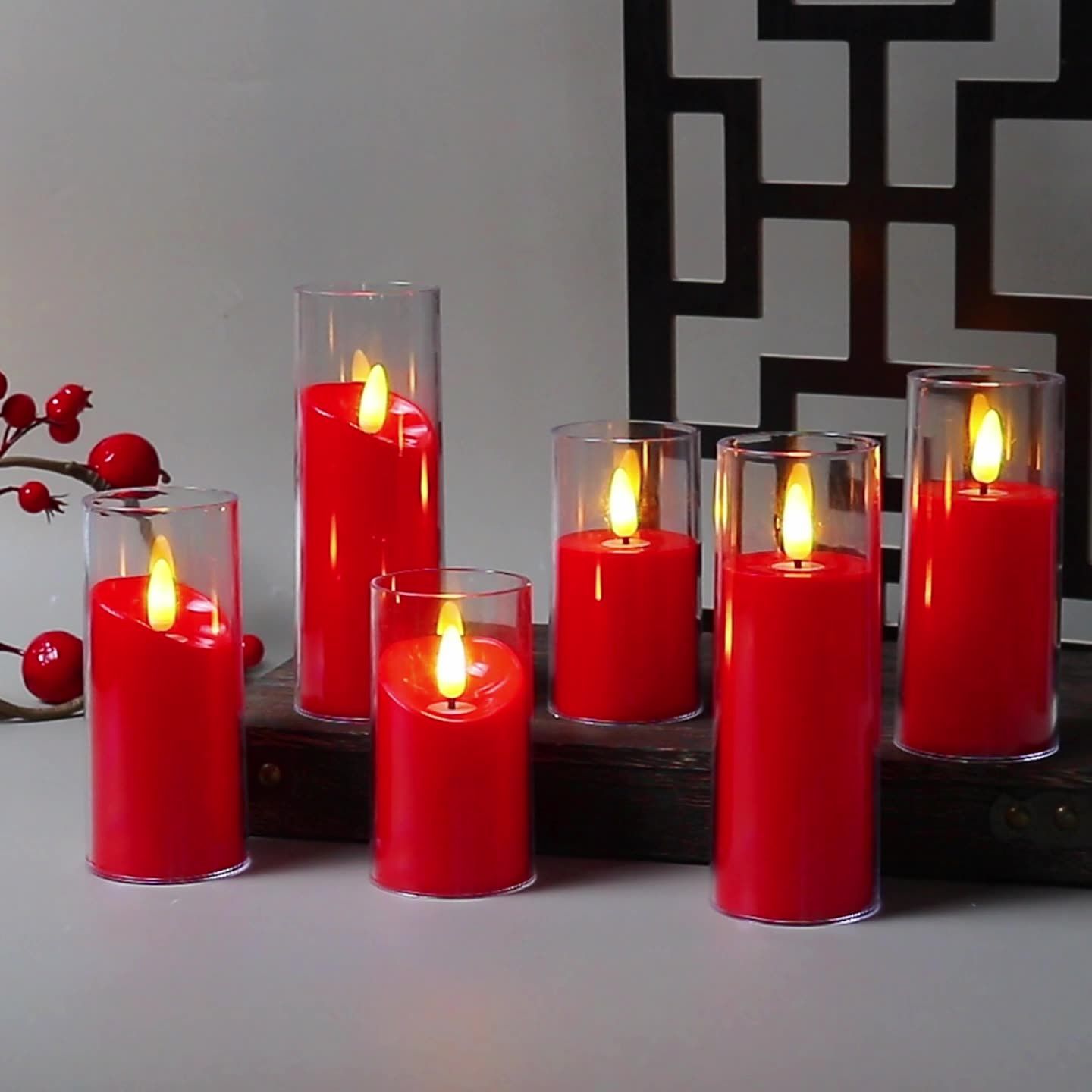 电子蜡烛led电子蜡烛灯摆件仿真浪漫生日布置创意婚庆道具长明灯