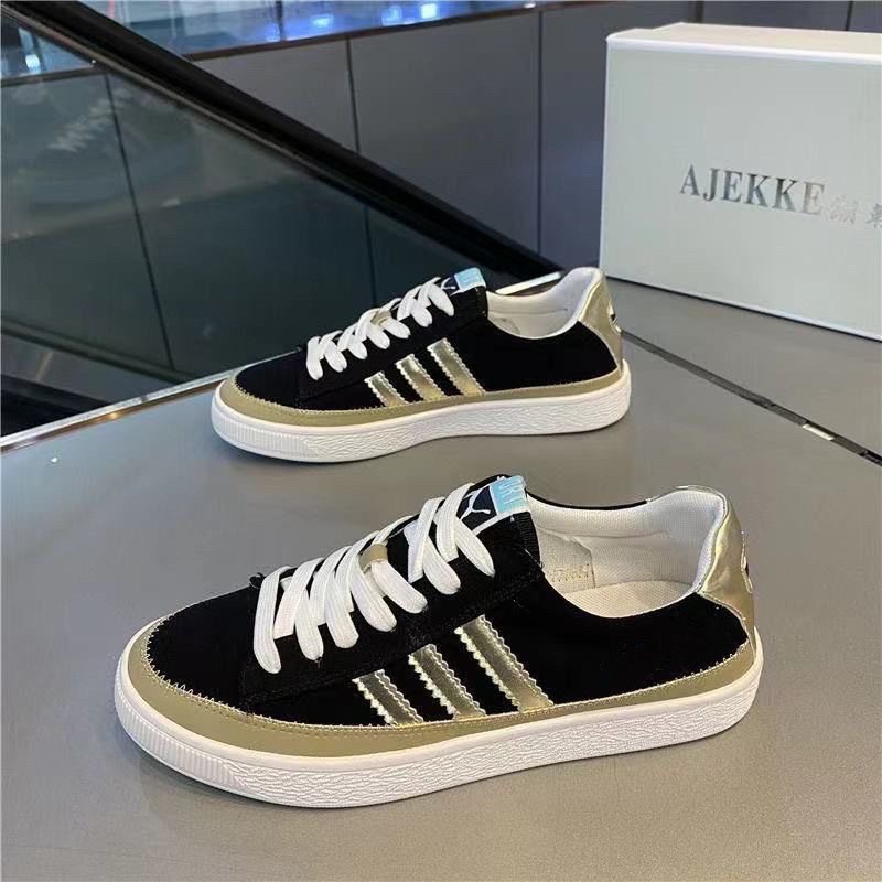 2024 Summer Leisure Fashion Sports Joker Round Head Lace-up Low-top Cloth Shoes Fast Hand Explosions Popular