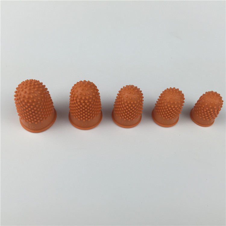 厂家批发 彩色 手指套 合成橡胶 3cm 麻点颗粒 防滑 手指保护