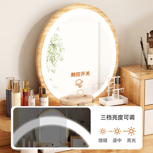 Dressing table, new Chinese style writing table, small bedroom, modern minimalist dressing table, makeup table and mirror integrated master bedroom dressing table