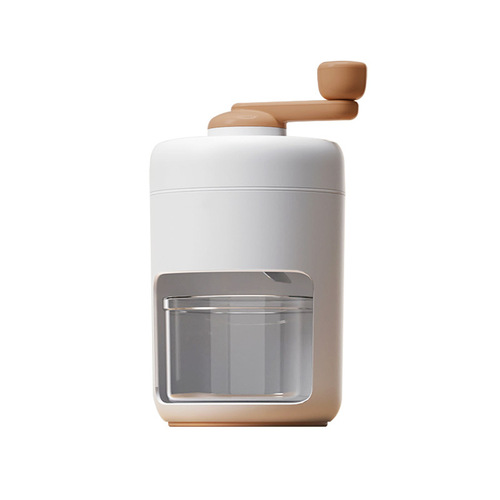 Household mini shaved ice machine, small manual ice crusher, hand-cranked smoothie, ice-breaking tool, continuous smoothie ice maker