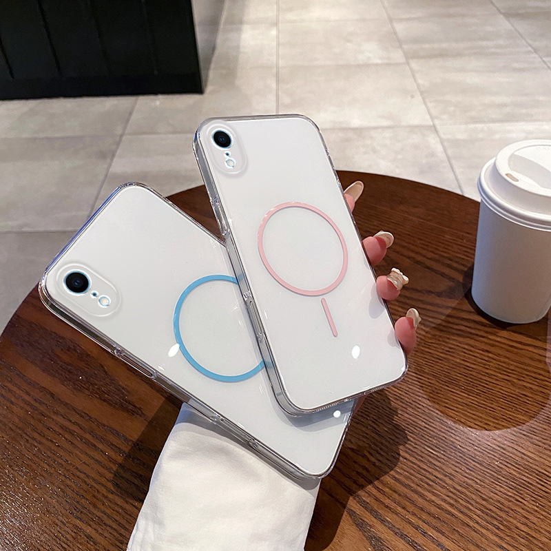 Magsafe Magnetic Phone Case Is Suitable for Apple 15 Transparent Acrylic 13Pro All-Inclusive Iphone16Promax Magsafe Magnetic Phone Case Is Suitable for Apple 15 Transparent Acrylic 13Pro All-Inclusive Iphone16Promax