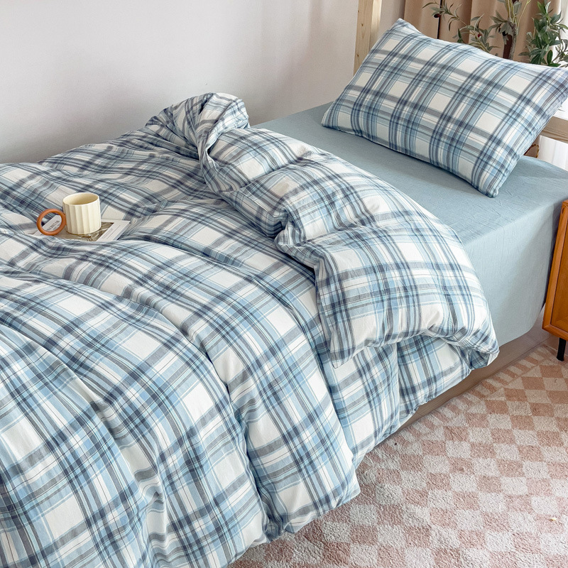 Tejido y lavado con agua Xinjiang algodón estudiantes tres piezas colchón sin aire impreso algodón dormitorio estudiantes piezas necesarias