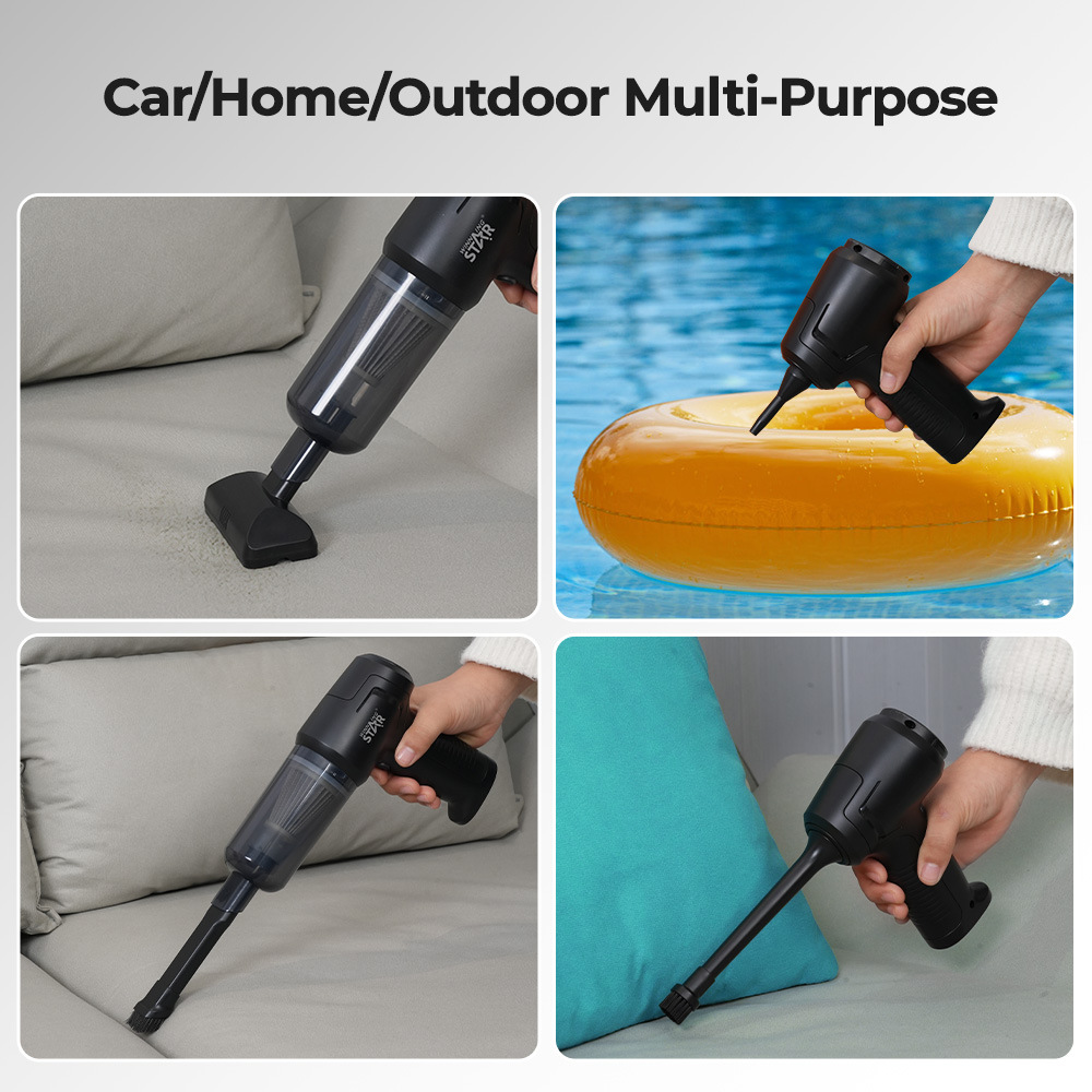 Winningstar limpieza de automóviles para el hogar transfronterizo, aspiradora y eliminación de ácaros, aspiradora de automóvil de mano inalámbrica USB todo en uno