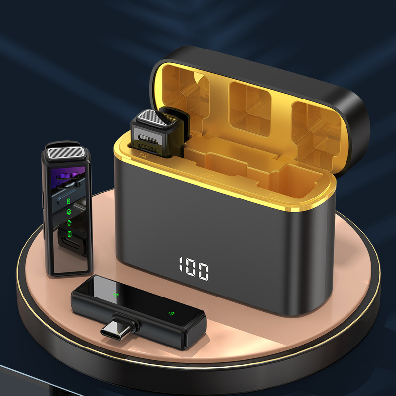 Cross-Border Hot-Selling Wireless Lavalier Microphone J88 with Clear Sound, Intelligent Noise Reduction, and Charging Case Mini Microphone Cross-Border Hot-Selling Wireless Lavalier Microphone J88 with Clear Sound, Intelligent Noise Reduction, and Charging Case Mini Microphone