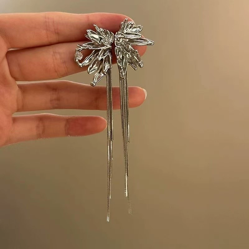 Sophisticated earrings, light luxury style