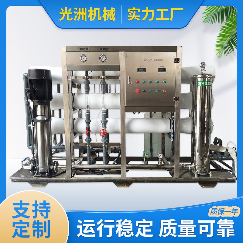 反渗透设备纯净水设备 工业纯水设备 2000L双极反渗透水处理设备