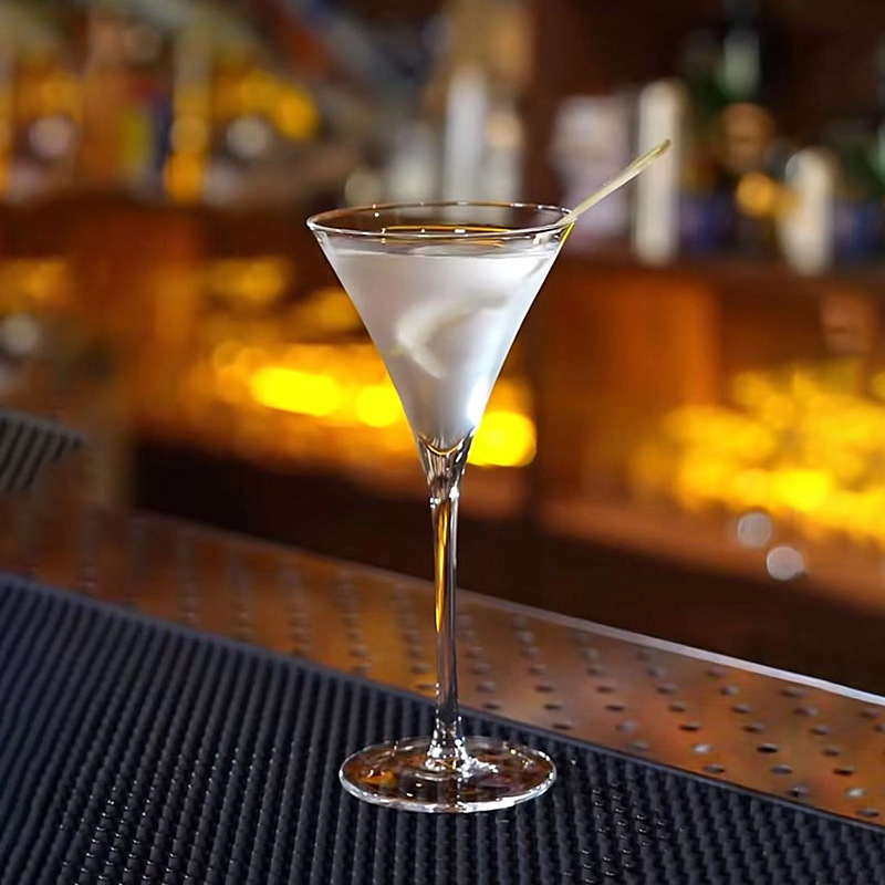 Mezcla japonesa Martini ultra delgada hecha a mano sin plomo cristal taza de cóctel de vidrio taza de martini