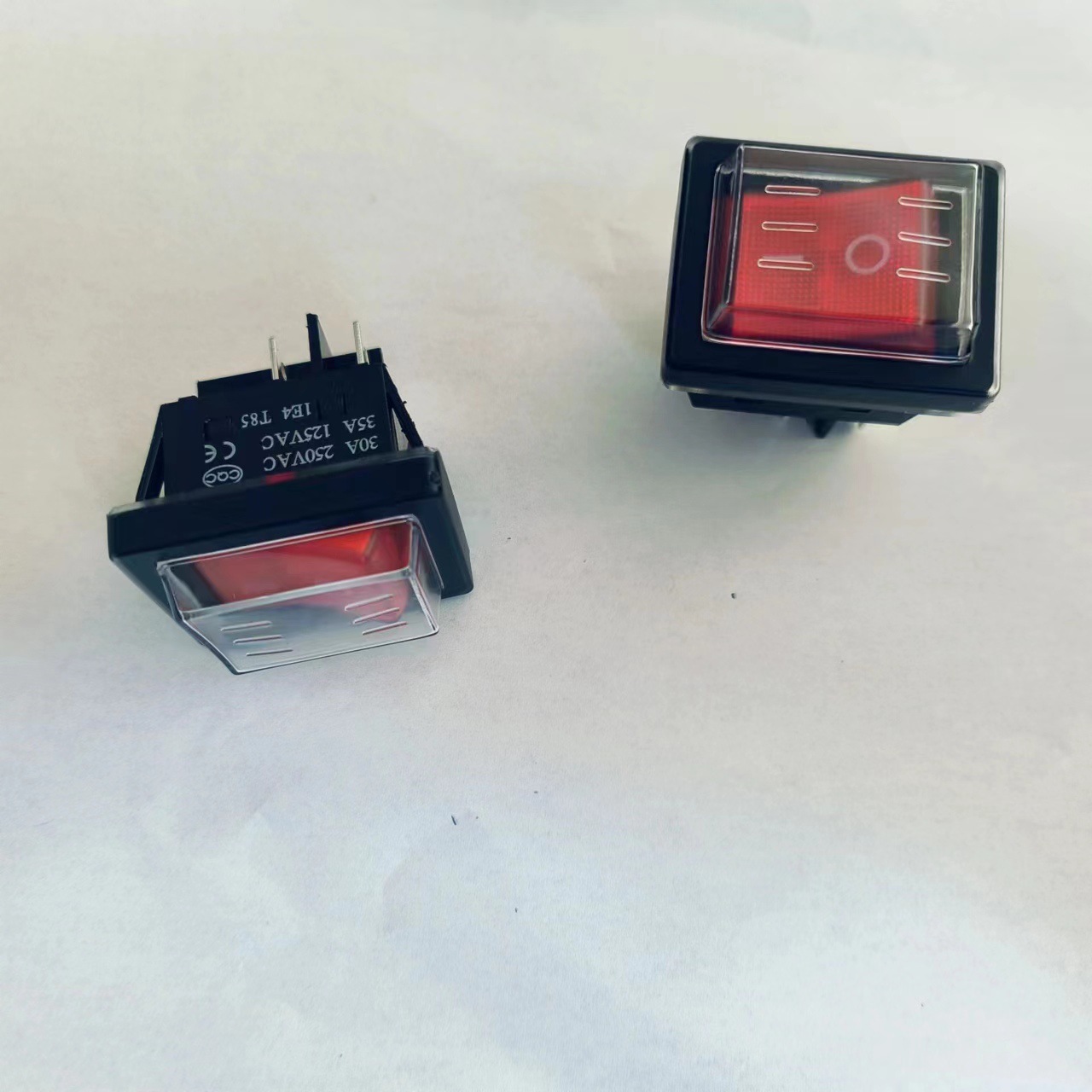 大电流30A35A船型开关6脚2档带灯KCD4大功率电焊机电源开关银触点