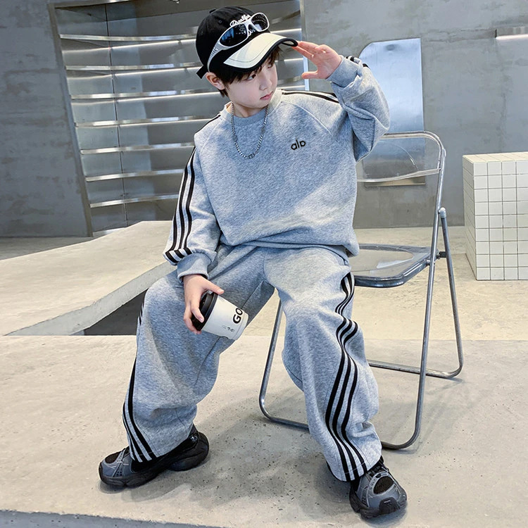 休闲男童男韩版春秋运动套装秋装中大童洋气|undefined