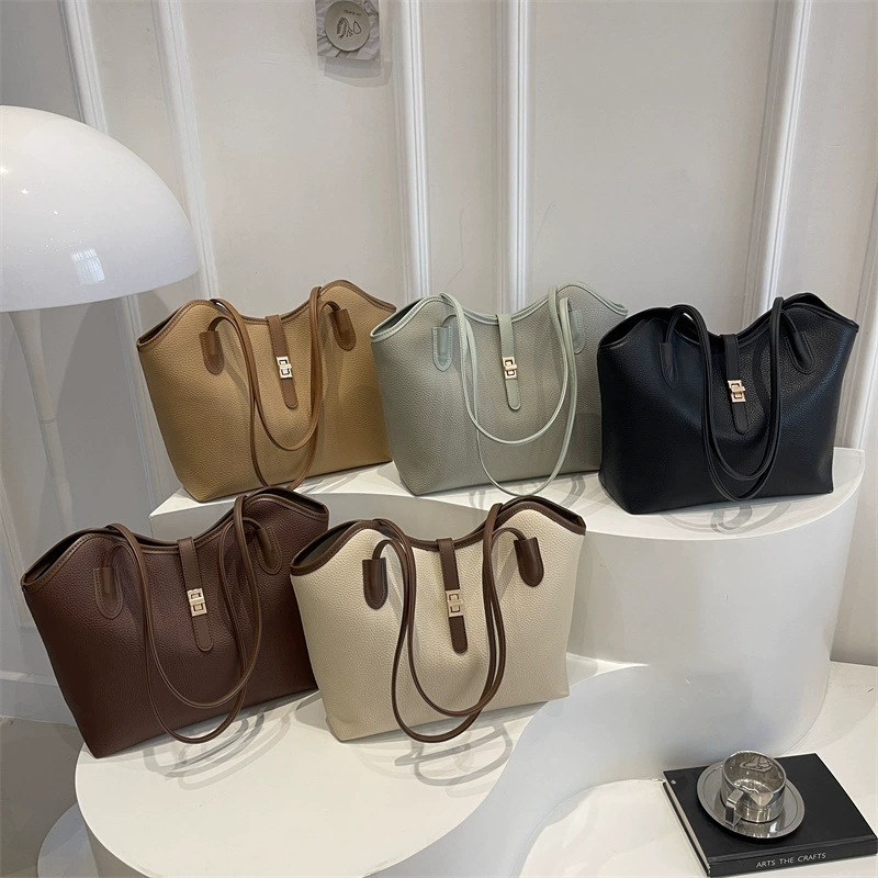 Shoulder Bag, capacious universal one-shoulder tote for leisure, multiple colors