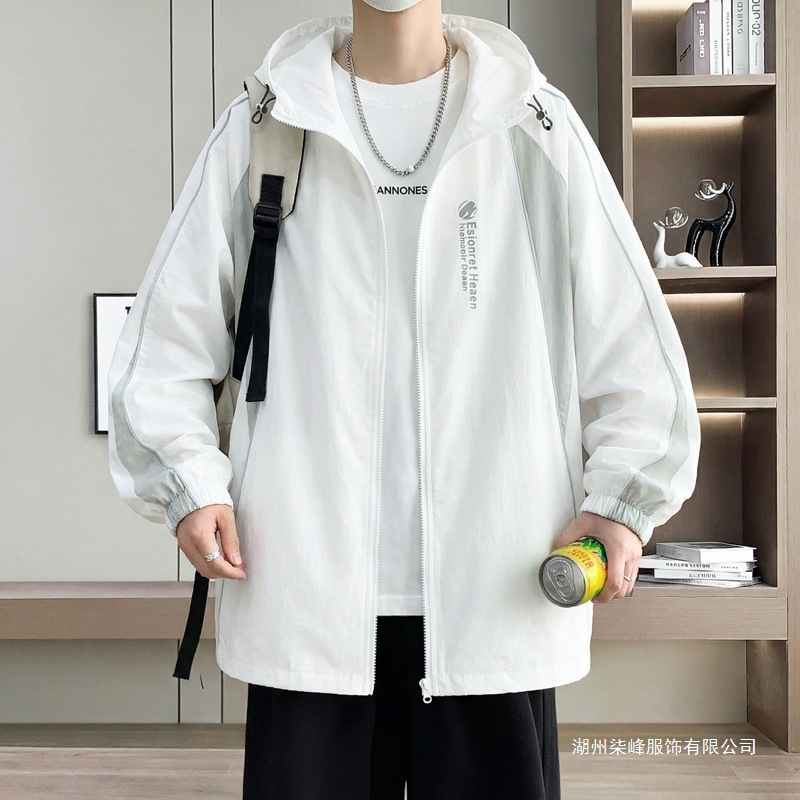 防晒衣男夏季薄款防晒服15岁青少年初中高中学生速干外套男装17