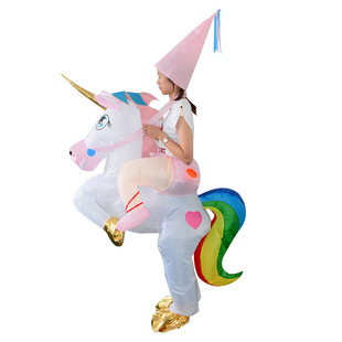 Inflatable Heavenly Horse Unicorn Horses Christmas Costume Pants Mount Party Performance Animal Figure Halloween Dress Up