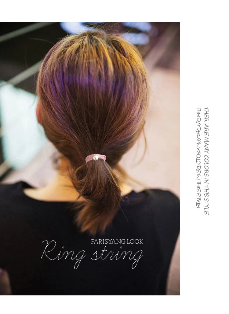 Three in one bead hair rope