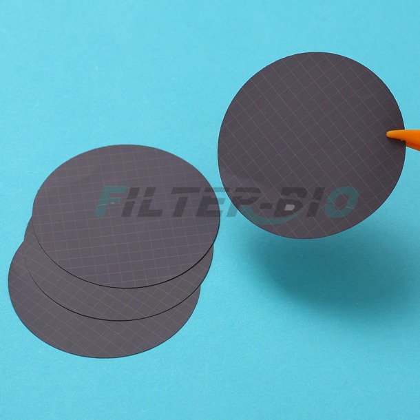 MCE混纤黑底白格灭菌格栅膜滤膜47mm 0.22um