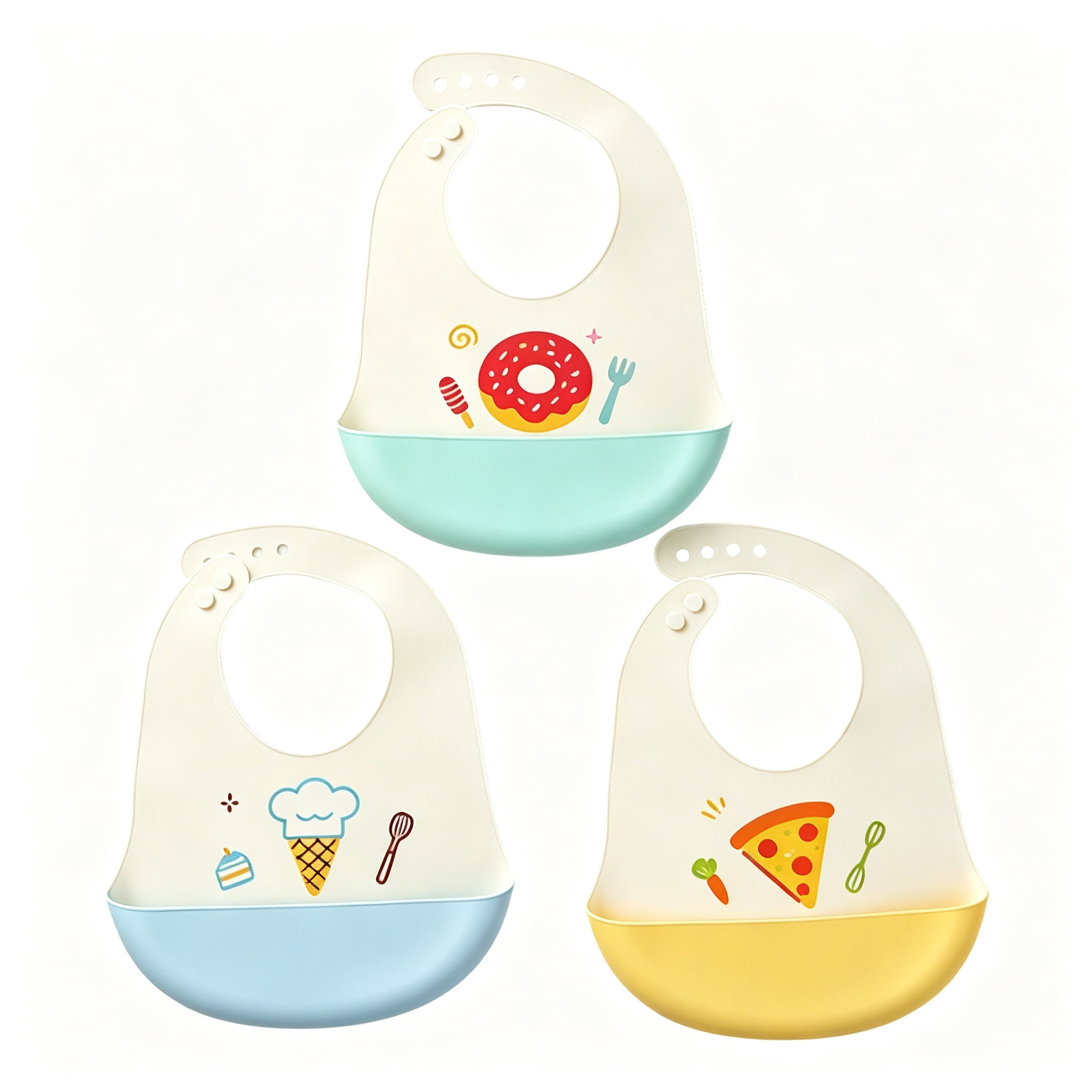 Baudón de comida para bebés, baudón de silicona para bebés, bolsas de alimentación, baudón impermeable para niños, baudón de silicona para niños
