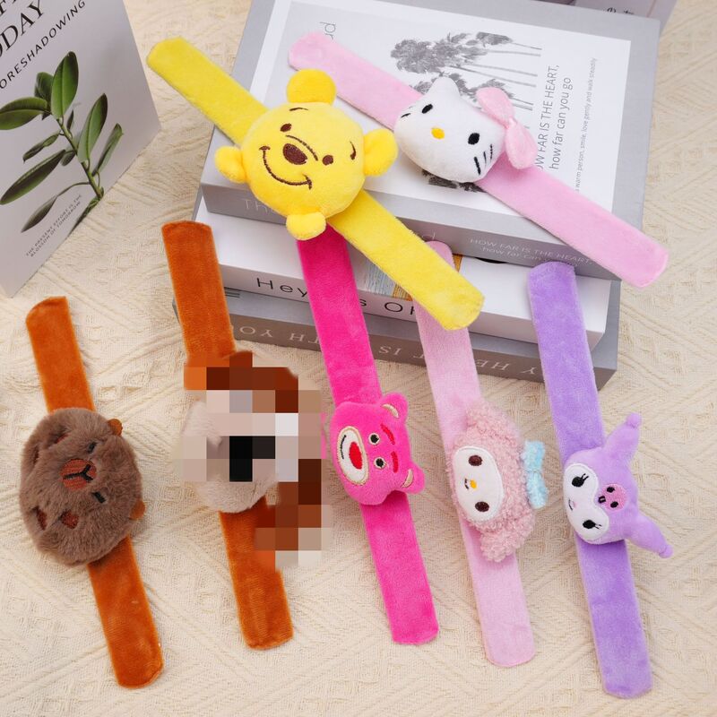Cute Pop Circle Plush Pop Wedding Wedding Throw Creative Toy Cartoon Bracelet Hair Accessories Female Male Pat Bracelet