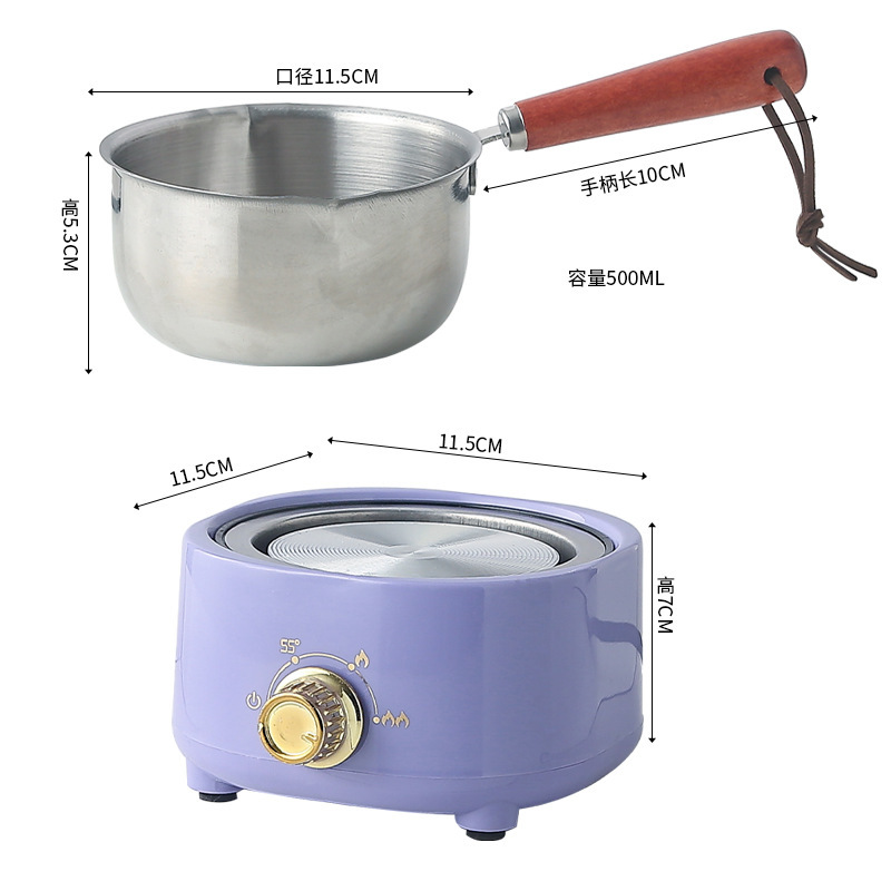 DIY製作器具ワックス瓶砂糖ショートニング溶融鍋加熱炉保温ミルクステンレス溶融ワックスミニ鍋|undefined