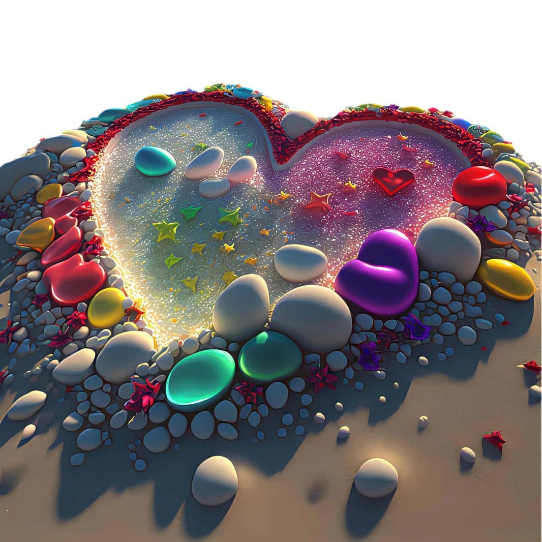 Pintura de diamantes de playa 5D de amor pintura de diamantes redonda pintura de decoración de la sala de estar DIY pintura de diamantes colorida paisaje pegatinas de diamantes