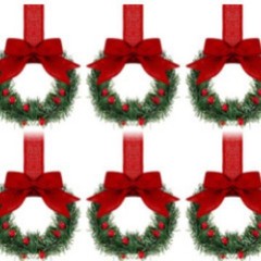 現物アマゾン新品13cmクリスマスキャビネットリースリボンミニクリスマスリースリボンベリーリボン