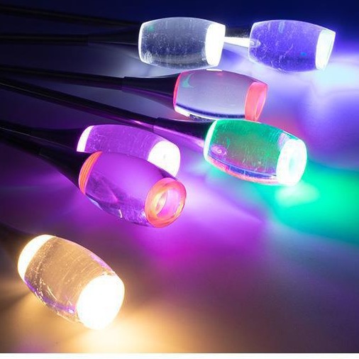 亚克力LED香槟插地灯不锈钢杆气泡棒草坪灯户外亮化芦苇灯可定制