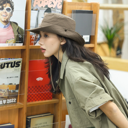 Thin outdoor quick dry hat cowboy fisherman hat women summer mountaineering hiking fishing hat men camping sun hat