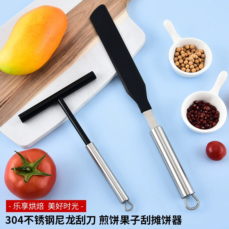 Нержавеющая сталь оладьи блинчики домашние блинчики инструменты силиконовые скребки для яичного пирога инструмент для лепешки