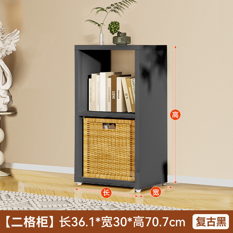 格子柜自由组合钢制书架落地客厅儿童书柜储物柜矮柜子展示柜靠墙|undefined