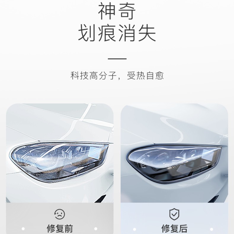 Suitable for Mercedes-Benz C- Class Blackened Light Film TPU Headlight Tail Light Color Change Light Control Car Good Black Samurai Film