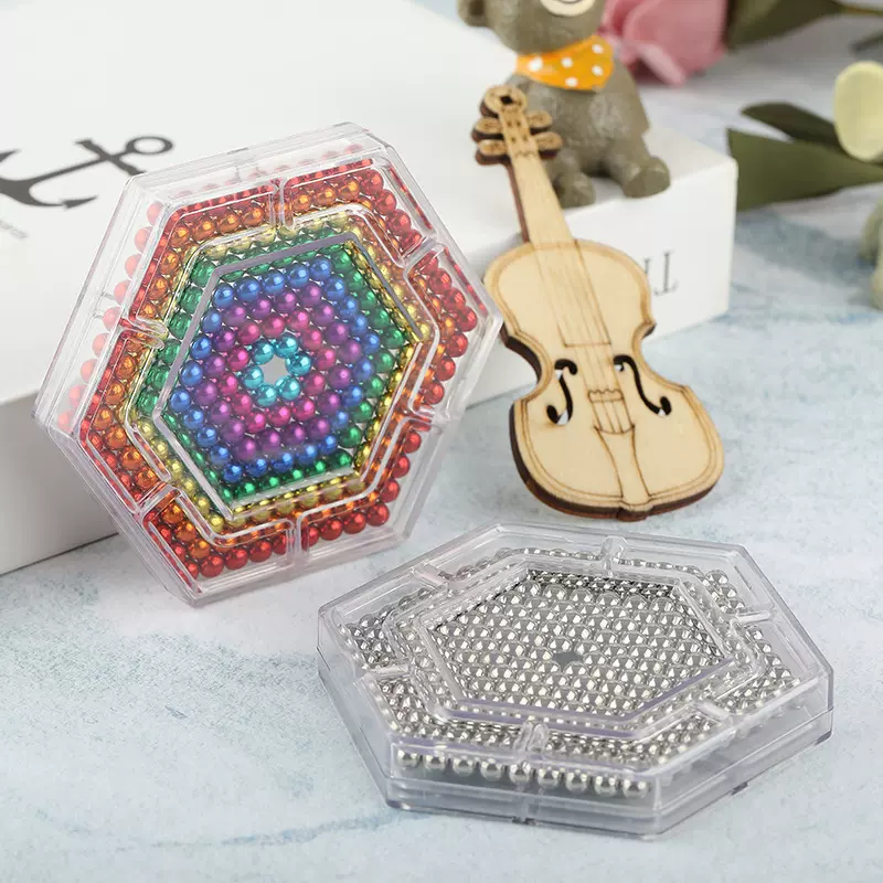 魔方磁力球5mm216彩色巴克钕铁硼磁珠减压益智玩具拼图积木方块