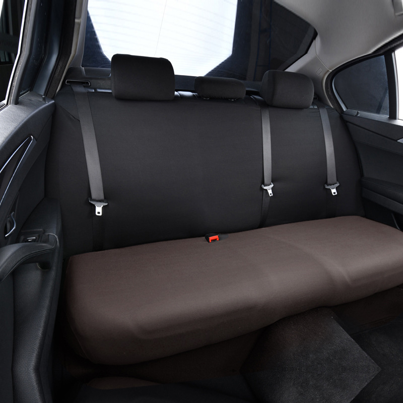 Elastic universal car seat cover, rear split-type waterproof seat cushion cover, backrest cover, headrest cover, simple elastic design