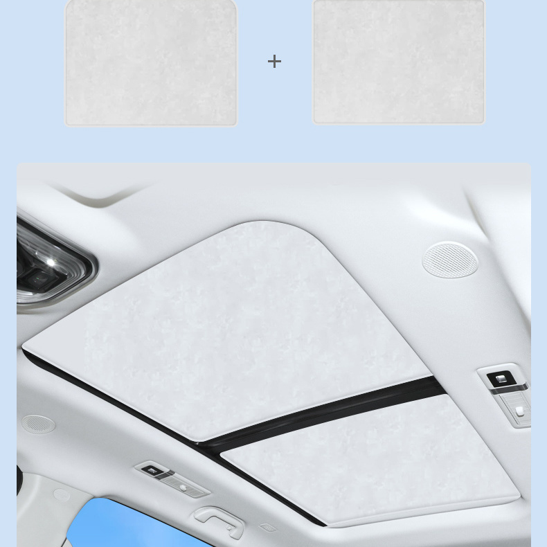 Special car panoramic sunroof car sunshade electrostatic adsorption roof canopy heat insulation board sunscreen accessories
