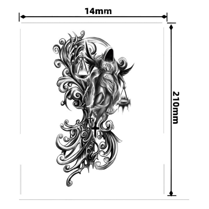 Pegatinas de tatuaje dibujos animados flor brazo pegatinas medio brazo completo oso ciervo divertido transfronterizo color creativo tatuaje pegatinas al por mayor