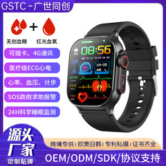F500 医療グレード ECG スマートウォッチ 4G カードウォッチ血糖血中酸素心拍数睡眠モニタリングスポーツブレスレット