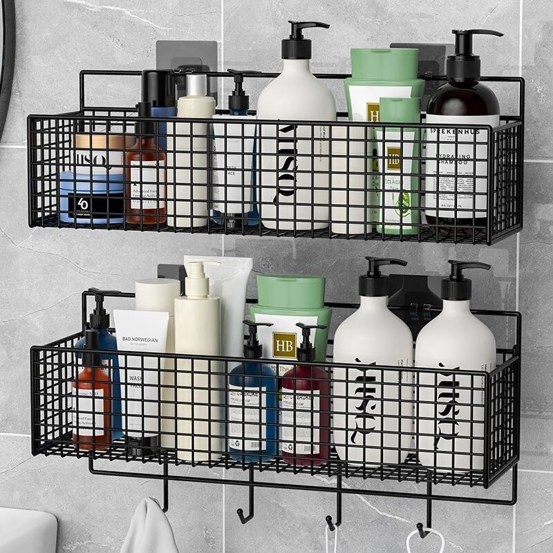 Bathroom Storage Rack, No-Drill Wall-Mounted Washbasin Organizer, Wall Storage Magic Grid Basket Shelf Bathroom Storage Rack, No-Drill Wall-Mounted Washbasin Organizer, Wall Storage Magic Grid Basket Shelf