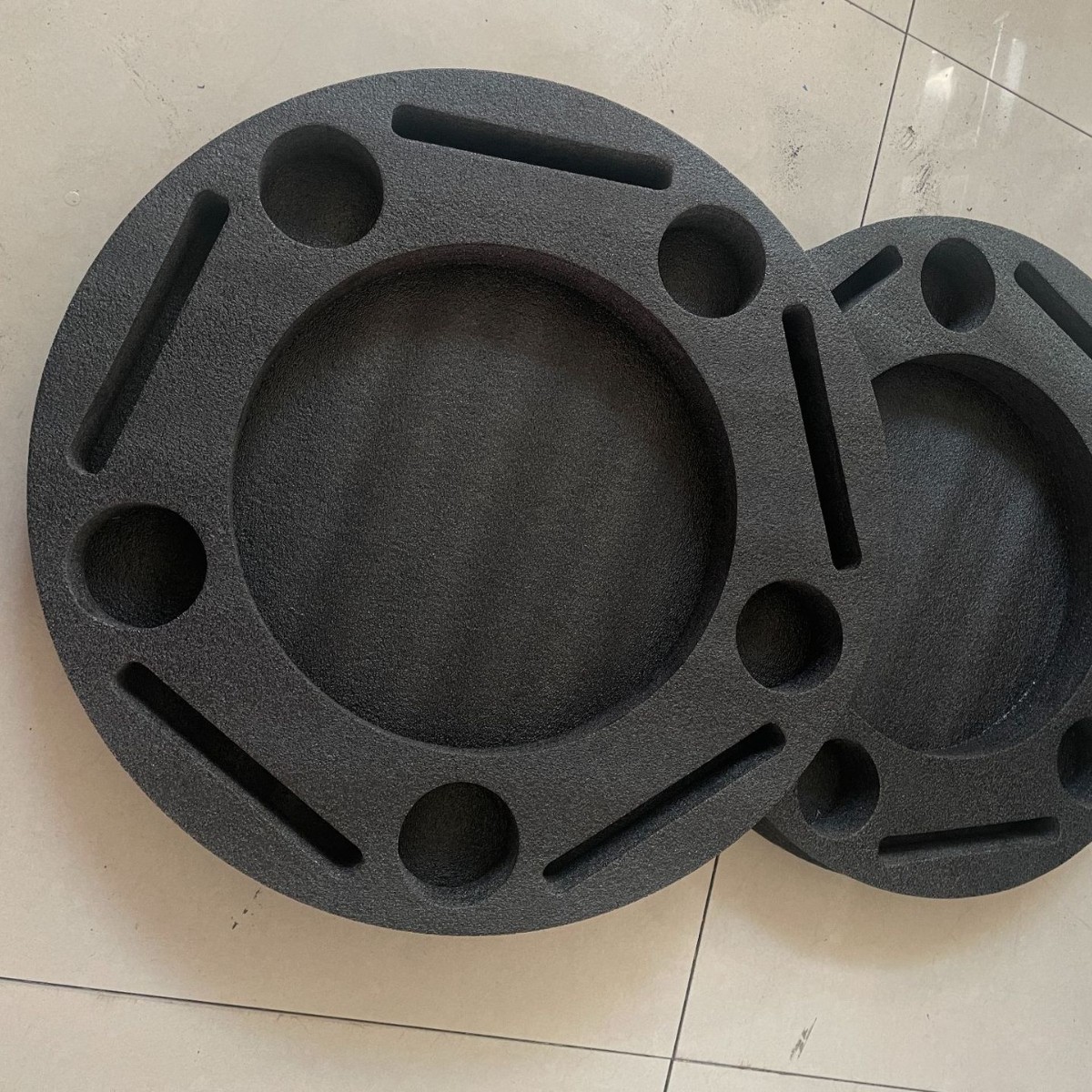 玻璃器防护珍珠绵包装气瓶器植绒内衬海绵盒包装材料 EPE内衬