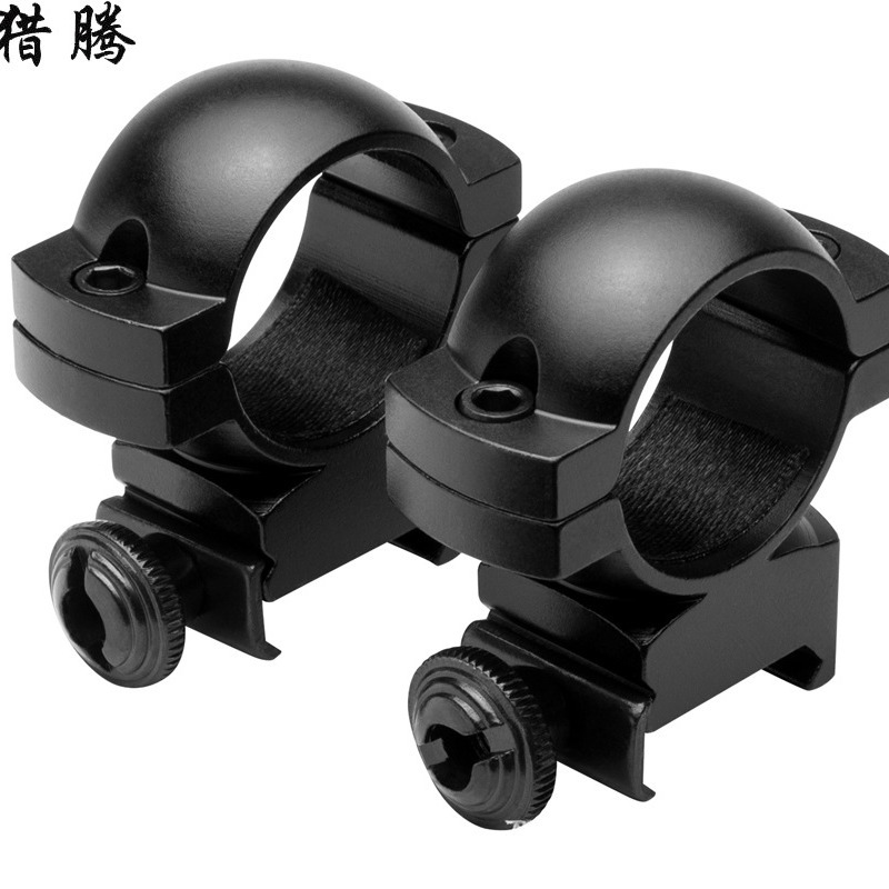 Foreign trade hot wholesale double nail low width universal dovetail track mirror fixture sighting mirror bracket tube fixture