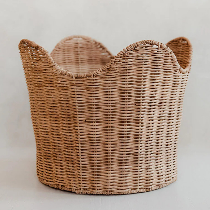 Fabricante canasta de ropa sucia tejido de ratán canasta de almacenamiento de ropa sucia canasta de ropa doméstica canasta de ropa canasta de almacenamiento de juguetes