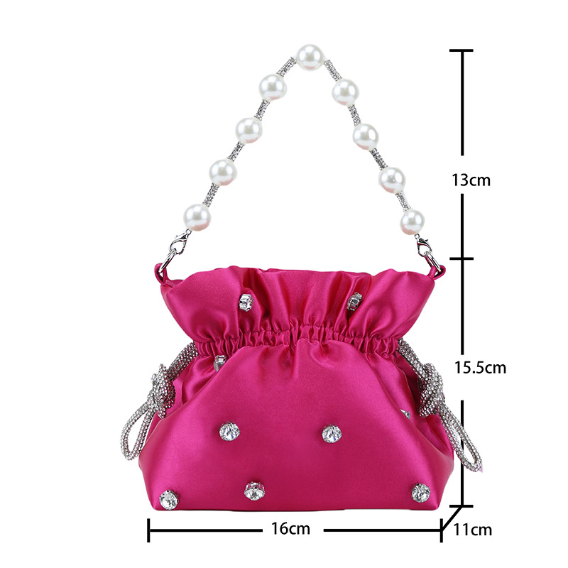 Borse da donna Borsa da strada alla moda Borsa da donna casual da banchetto Borsa a mano con nuvola Borsa da sera con strass Borsa a mano con perle_voghion.com